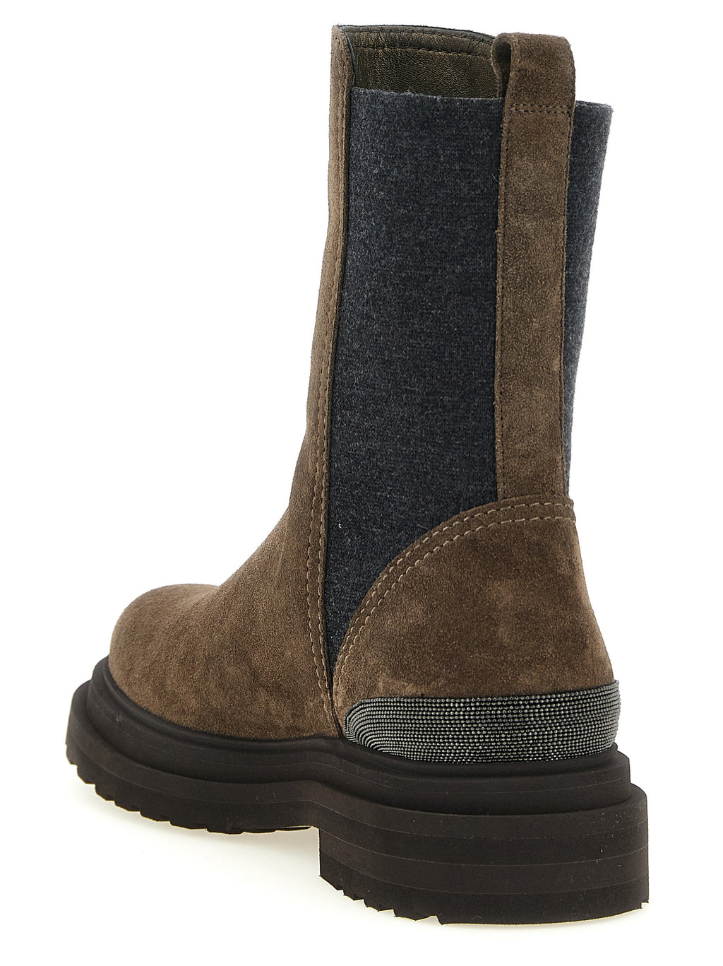 Ankle Boots aus braunem Kalbsleder
