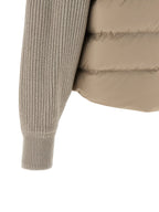 Beige Polyester Shell Jacke