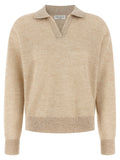 Gold Wool Polo Shirt