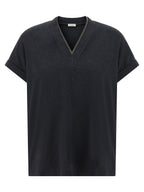 Graues Baumwoll-T-Shirt