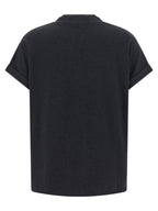 Graues Baumwoll-T-Shirt