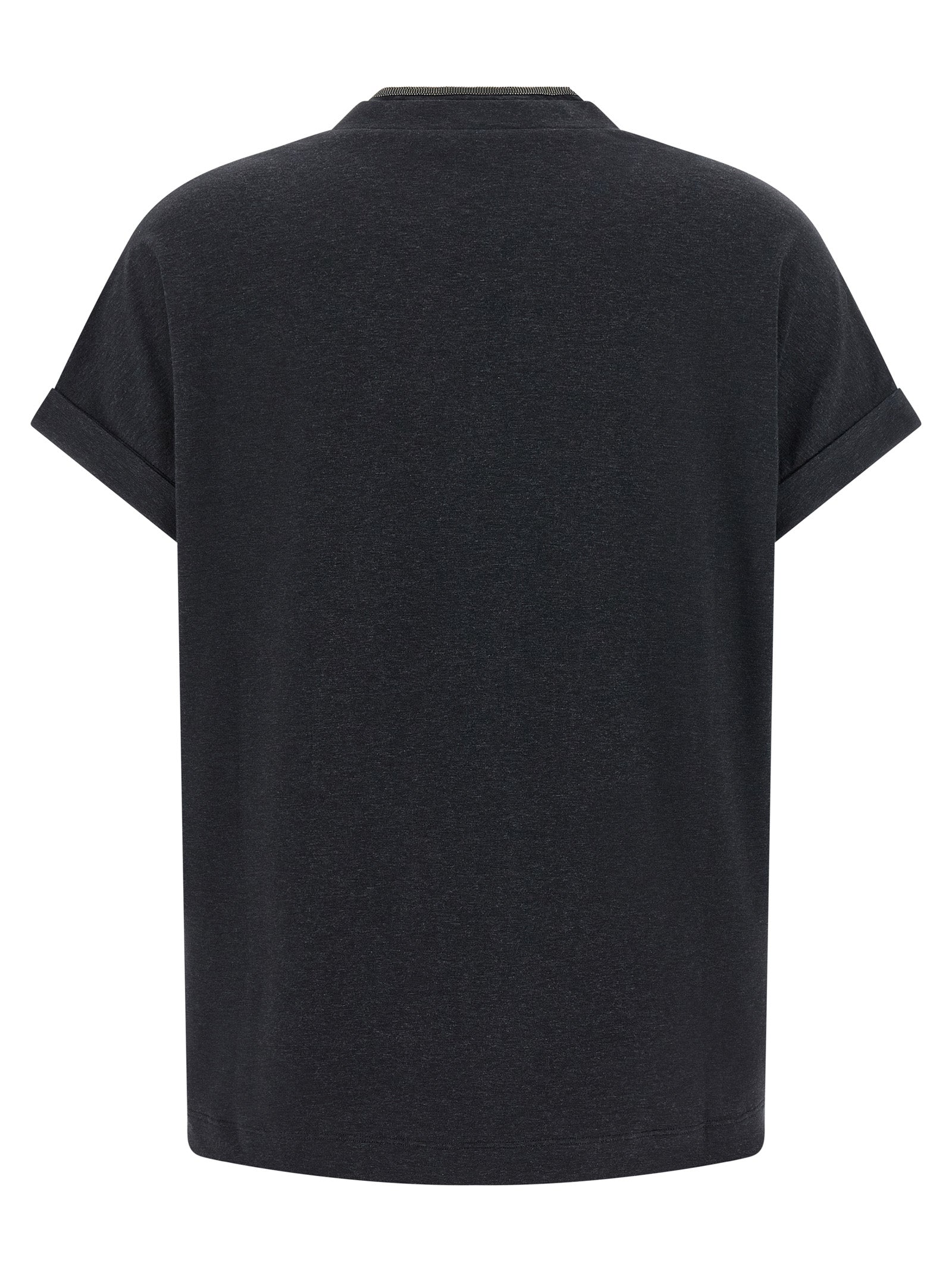 Graues Baumwoll-T-Shirt