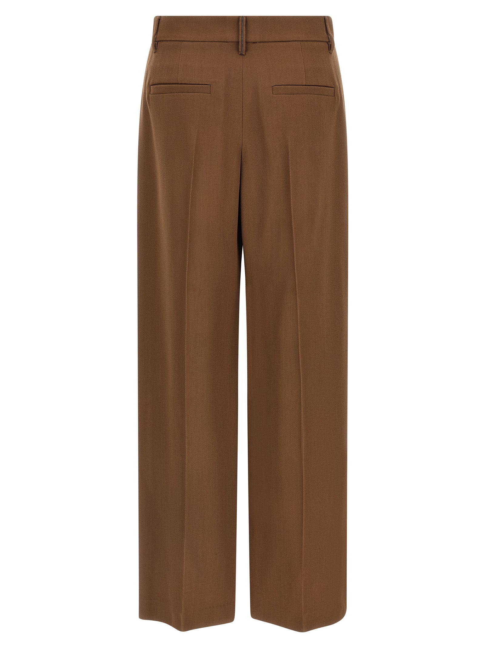 Braune Hose aus reiner Schurwolle