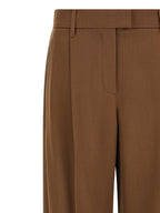 Braune Hose aus reiner Schurwolle