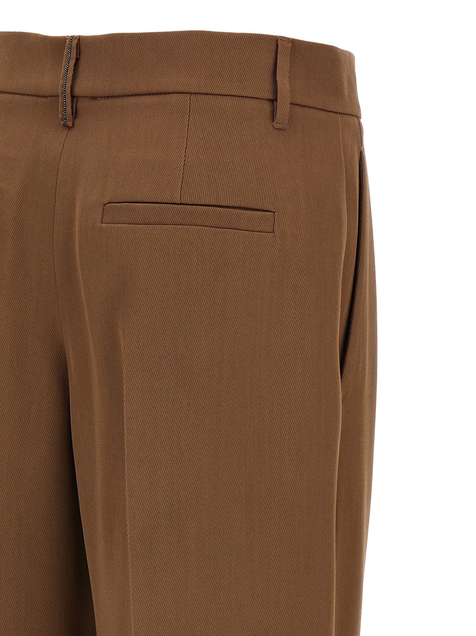 Braune Hose aus reiner Schurwolle