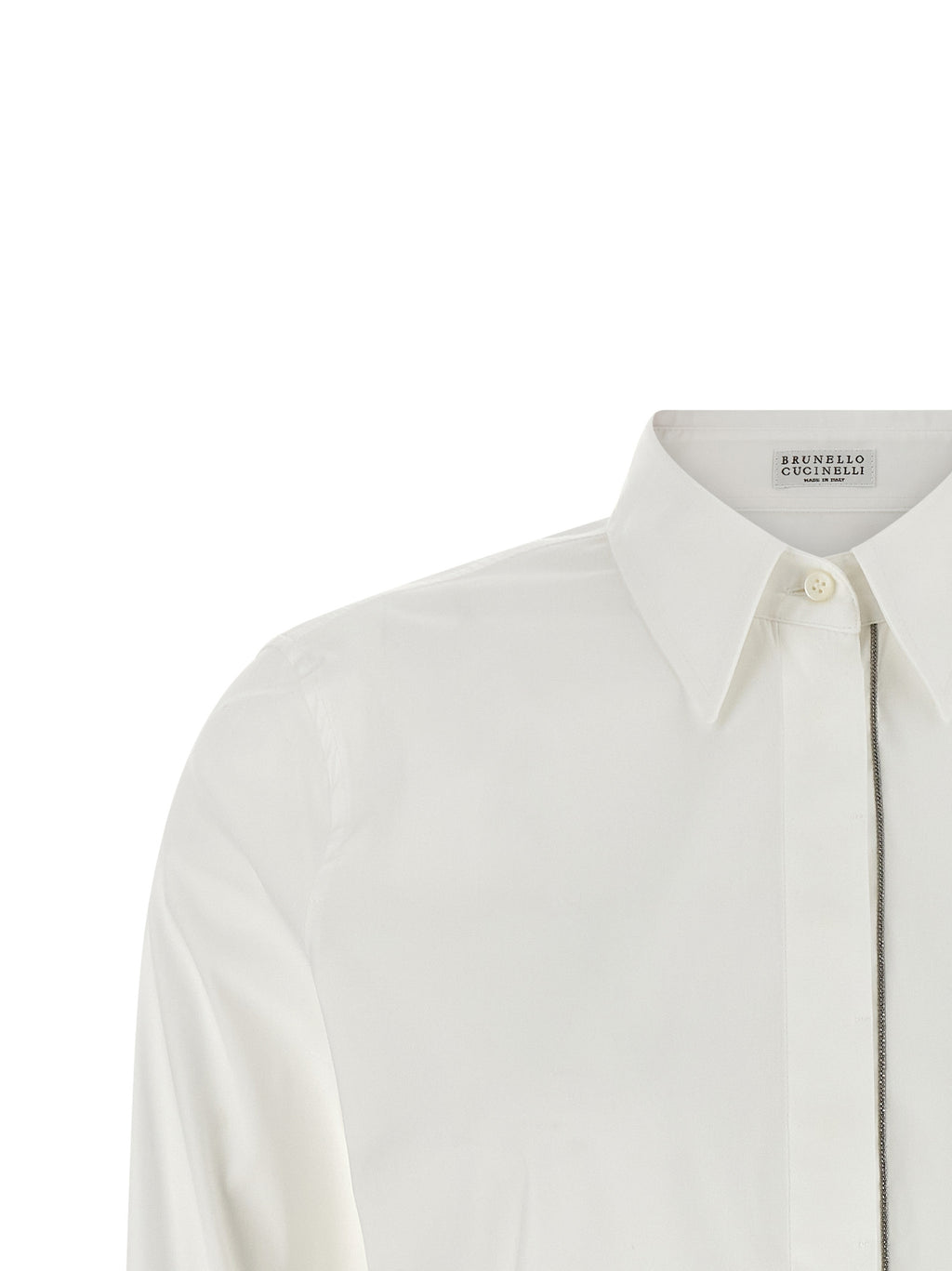 Weiße Baumwollbluse