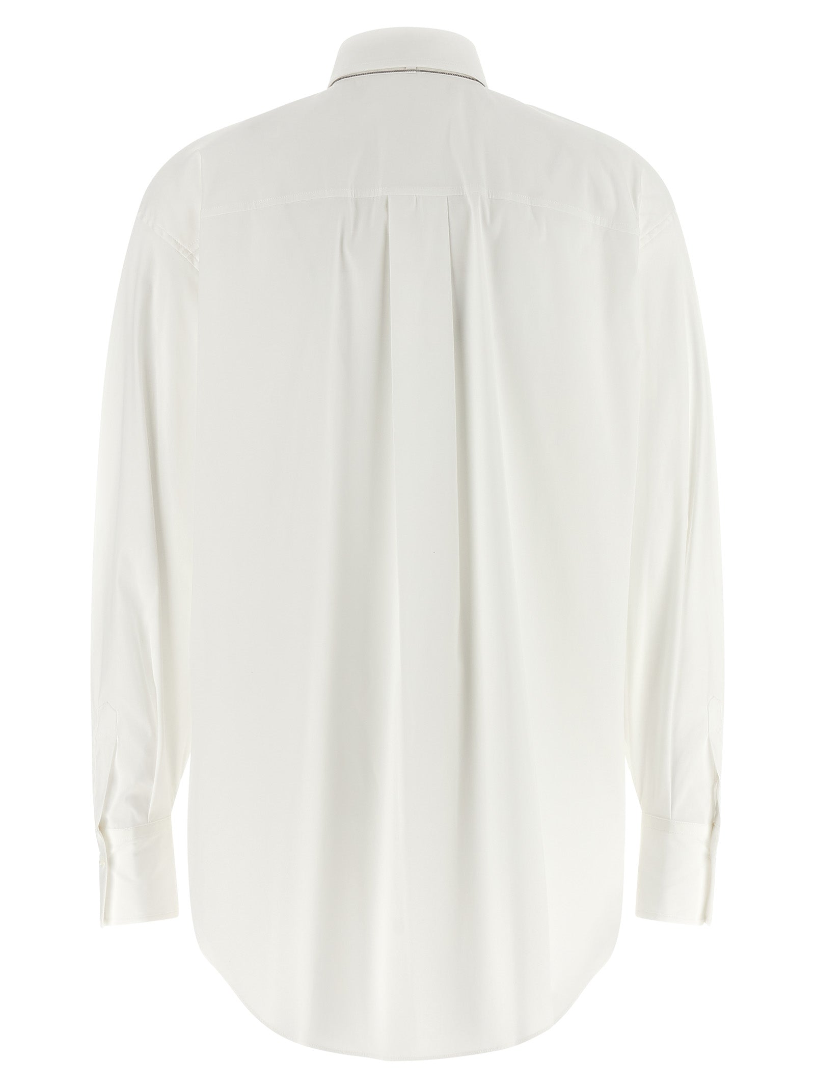Weiße Baumwollbluse