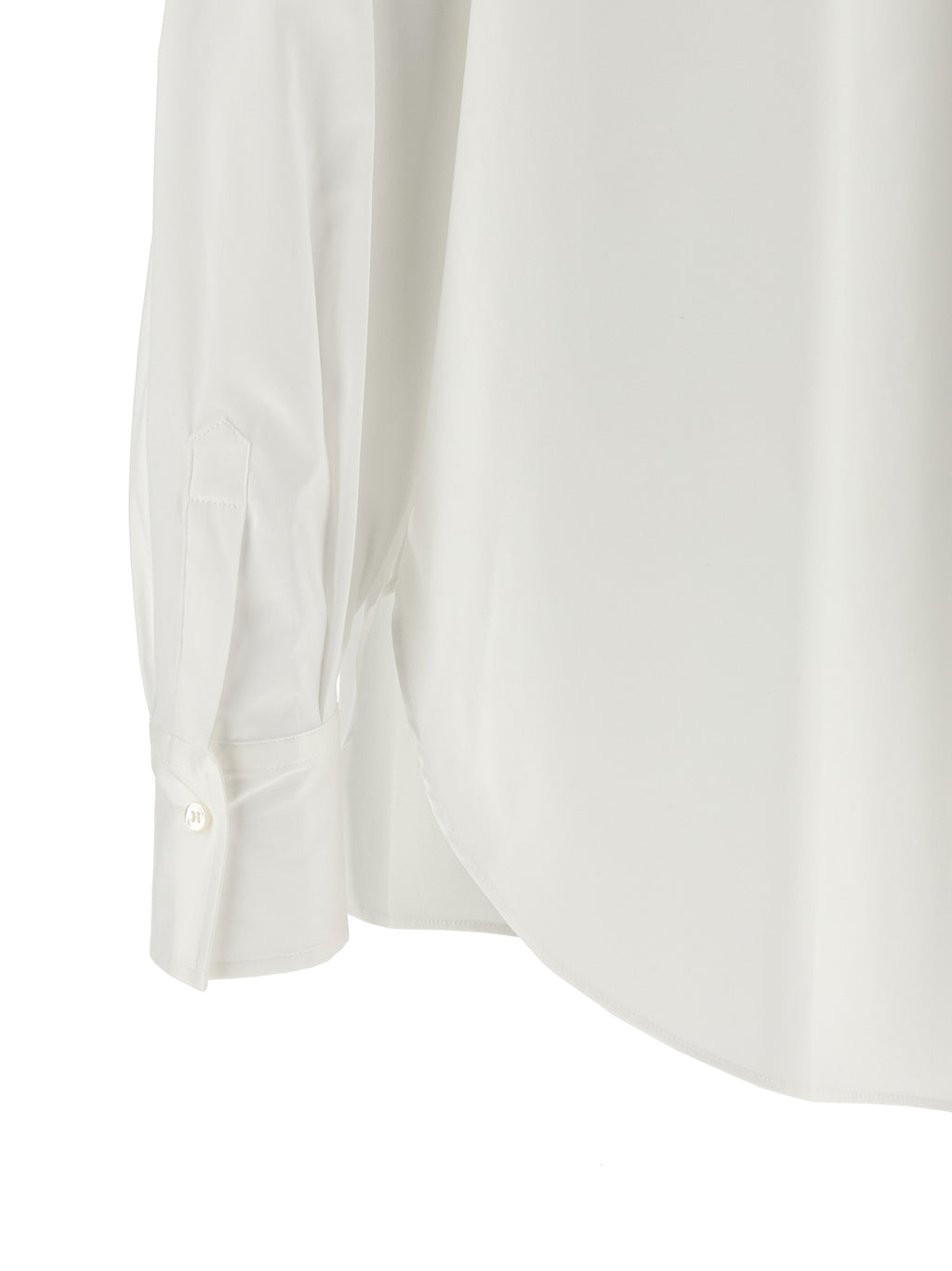 Weiße Baumwollbluse