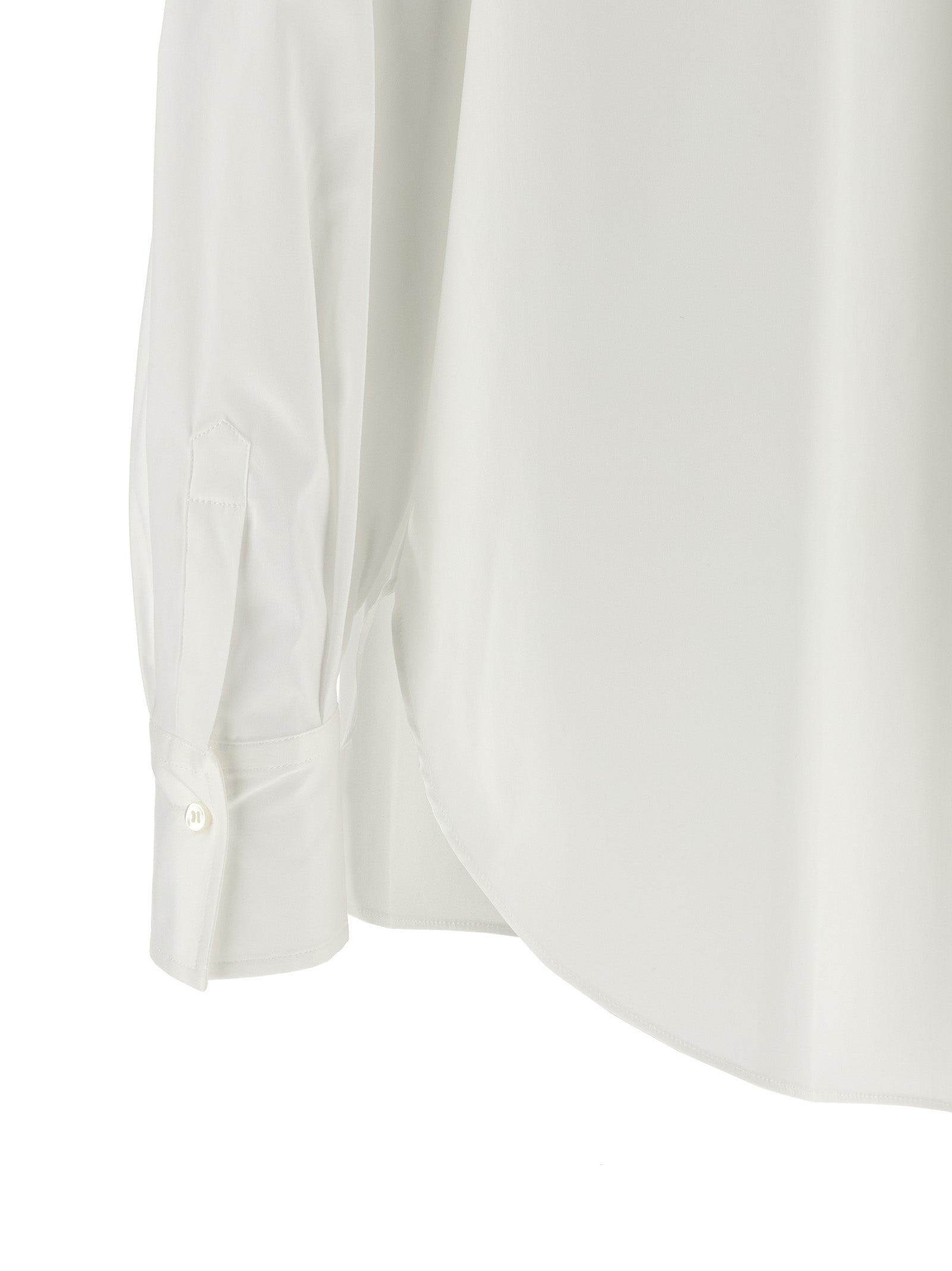 Weiße Baumwollbluse