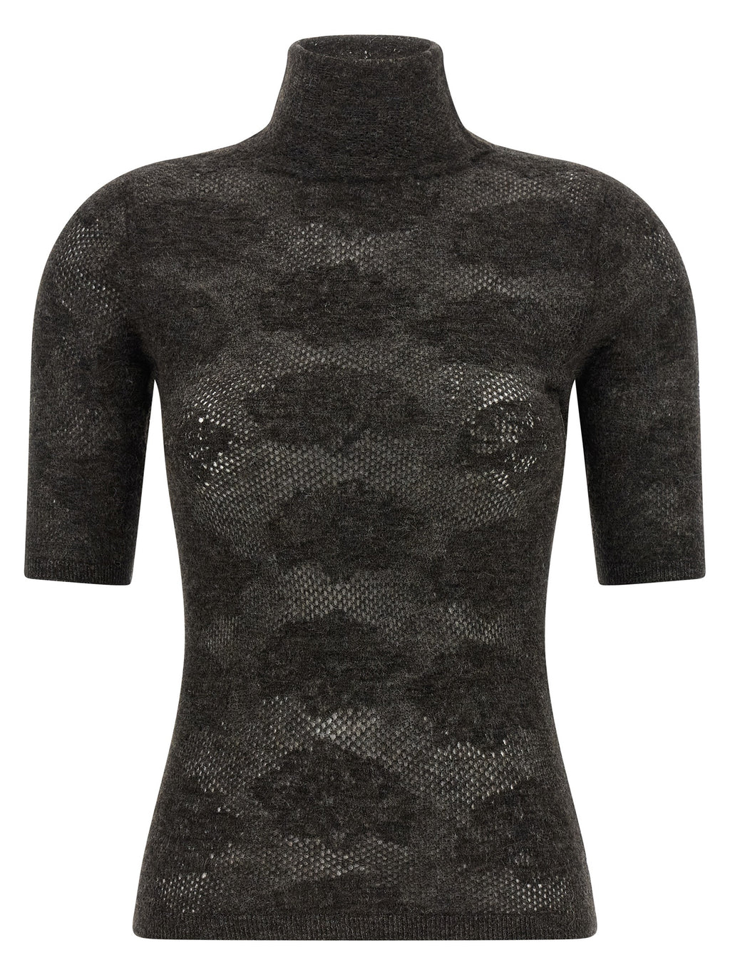 Brauner Seiden-Cardigan
