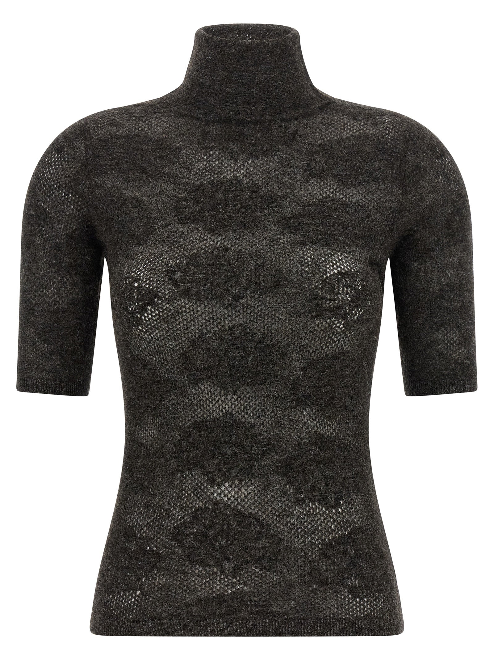 Brauner Seiden-Cardigan