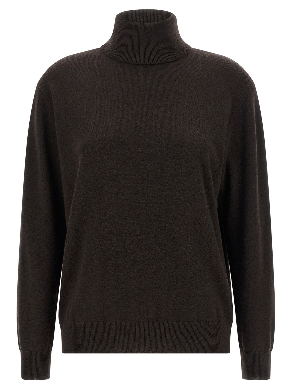 Brauner Kaschmir-Strickjacke