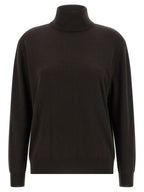 Brauner Kaschmir-Strickjacke