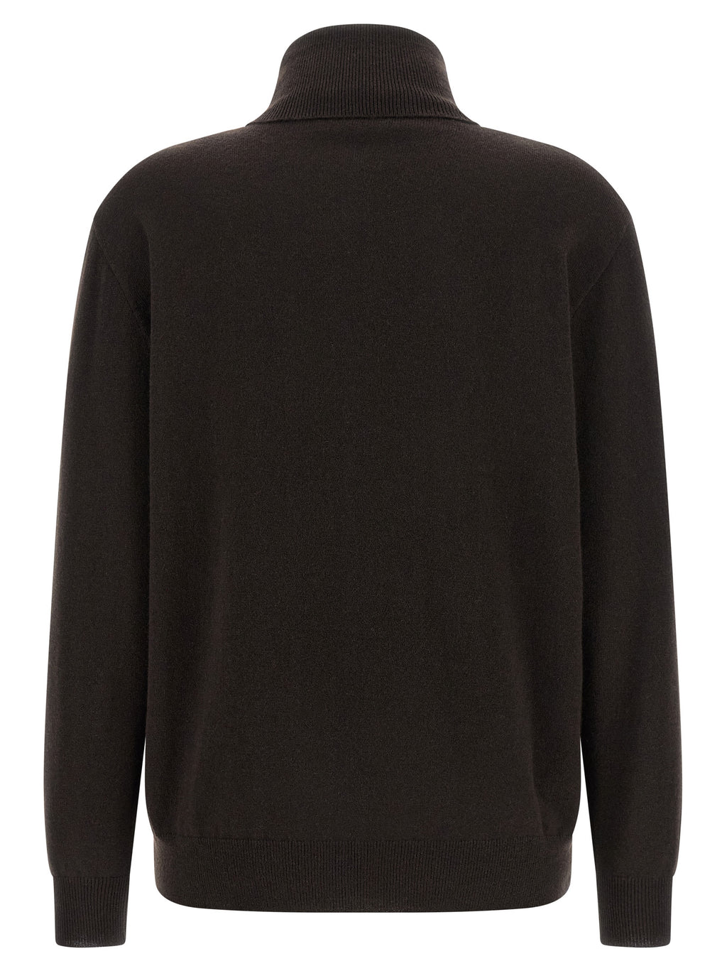 Brauner Kaschmir-Strickjacke