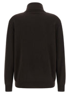 Brauner Kaschmir-Strickjacke