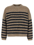 Mehrfarbige Wollstrickjacke