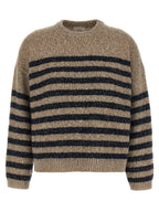 Mehrfarbige Wollstrickjacke