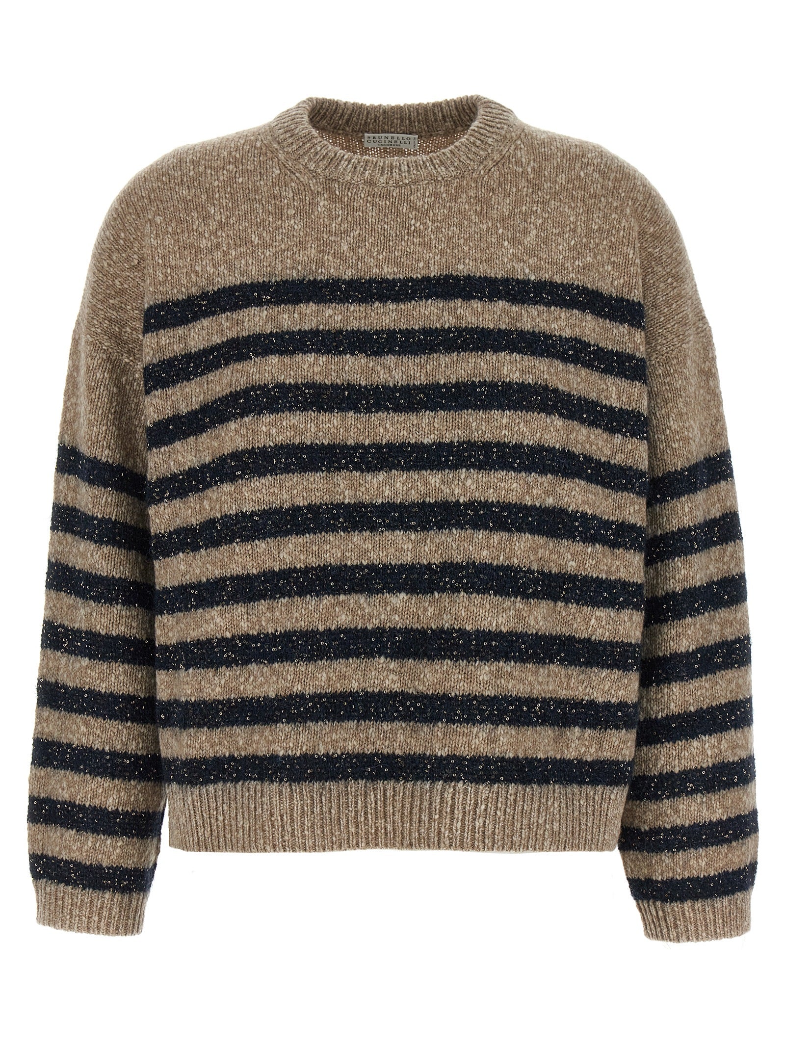 Mehrfarbige Wollstrickjacke
