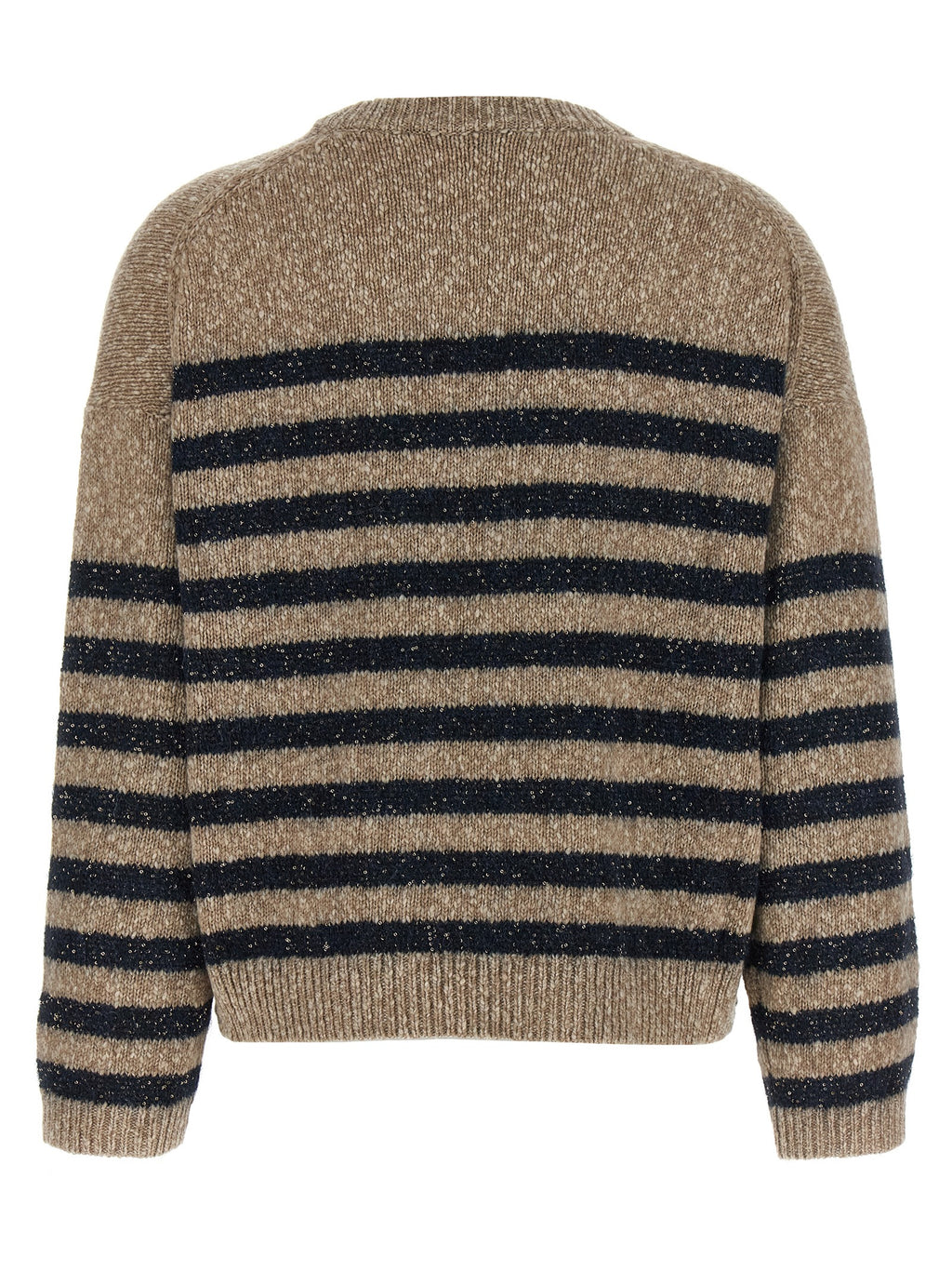 Mehrfarbige Wollstrickjacke