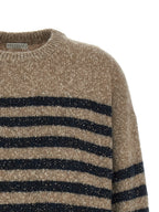 Mehrfarbige Wollstrickjacke