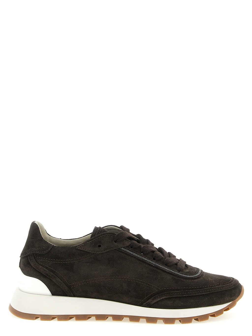 Braune Kalbsleder-Sneaker