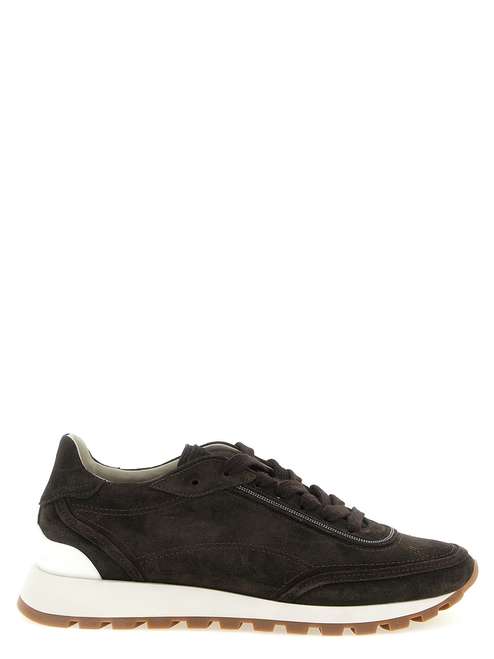 Braune Kalbsleder-Sneaker