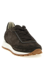 Braune Kalbsleder-Sneaker