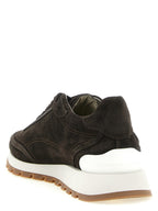 Braune Kalbsleder-Sneaker
