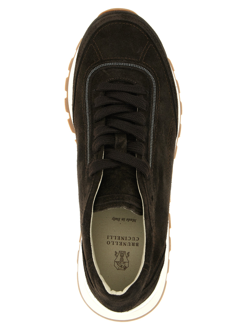 Braune Kalbsleder-Sneaker