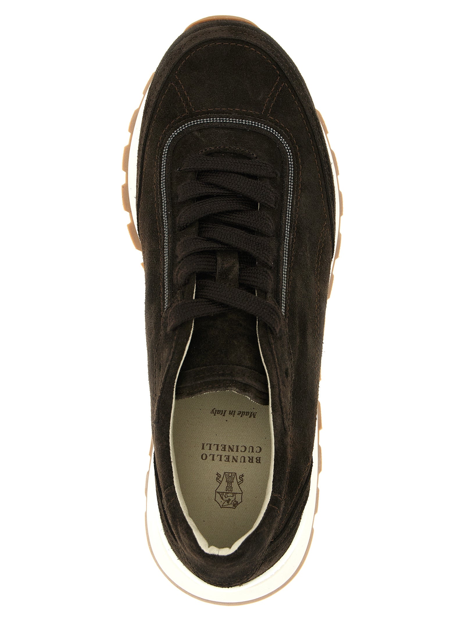 Braune Kalbsleder-Sneaker