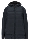 Blaue Polyester-Jacke in voller Länge