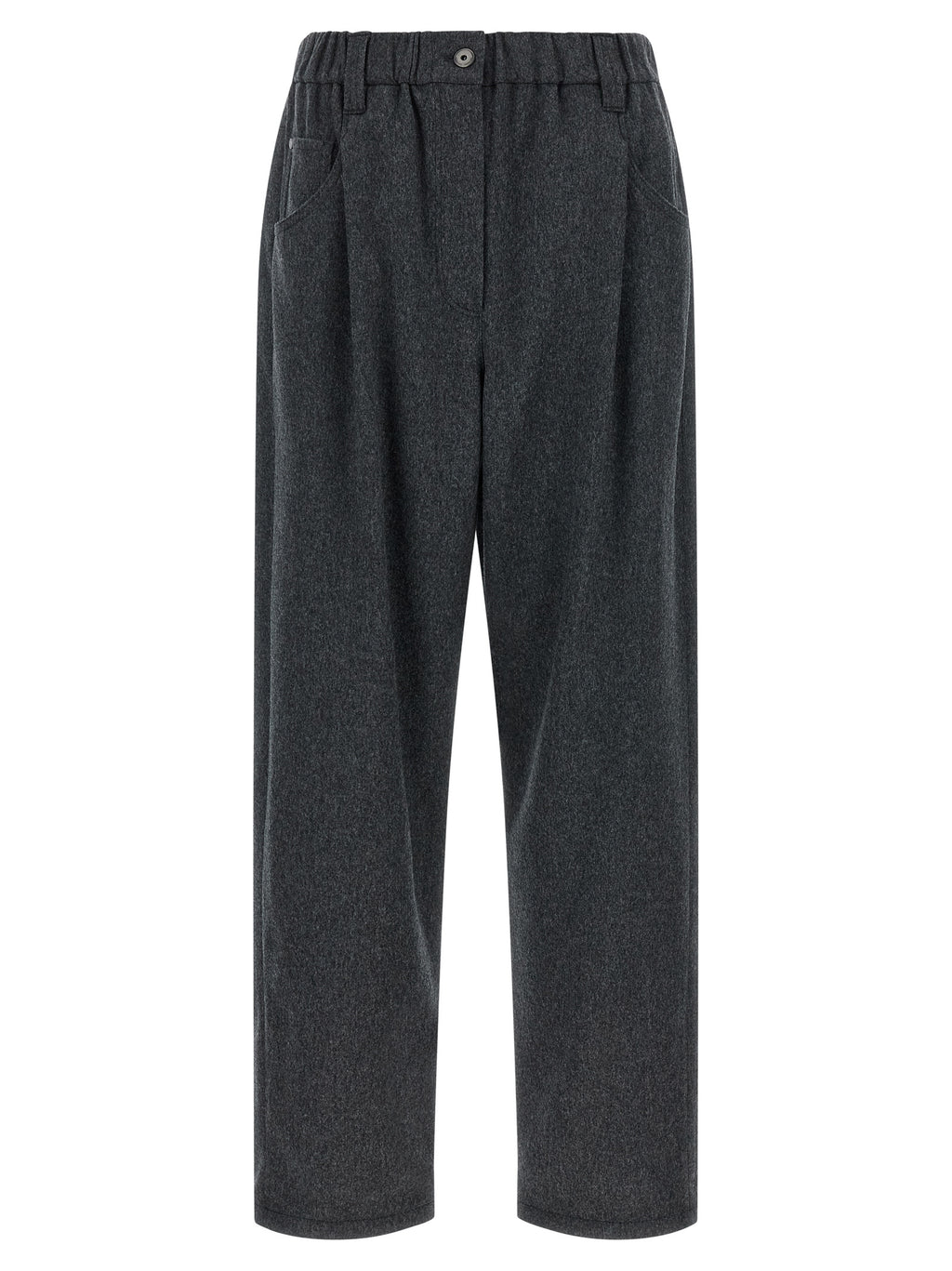 Graue Wollhose