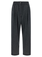 Graue Wollhose