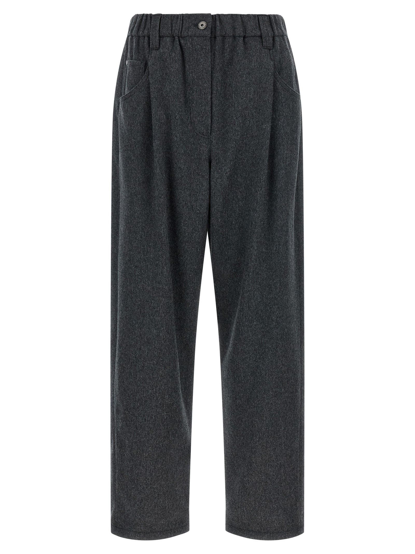 Graue Wollhose