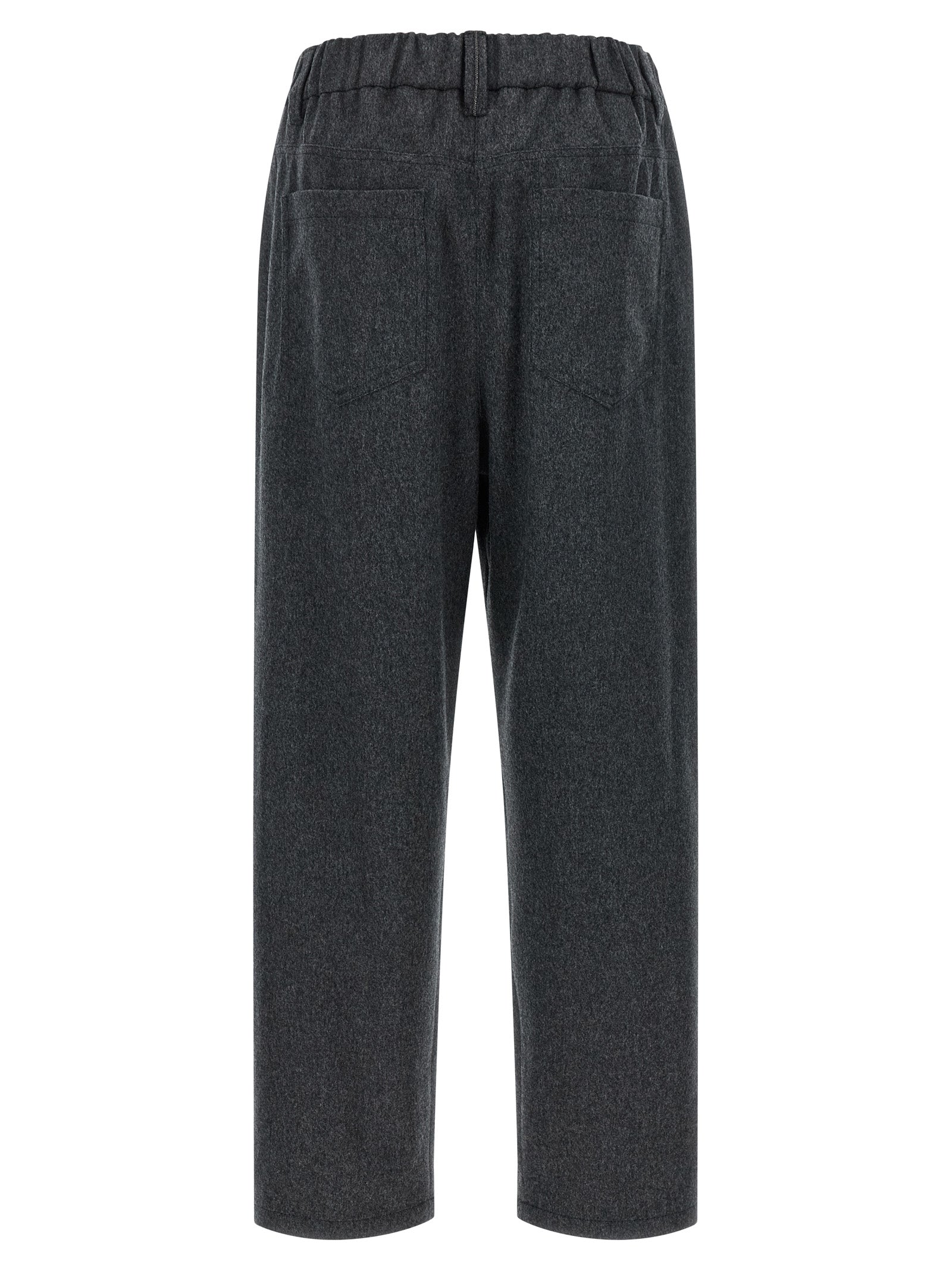 Graue Wollhose