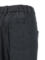 Graue Wollhose