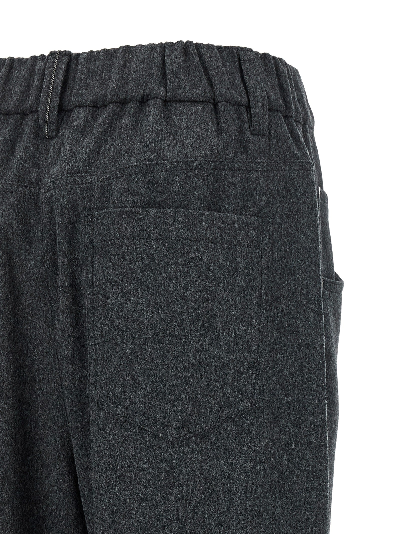 Graue Wollhose