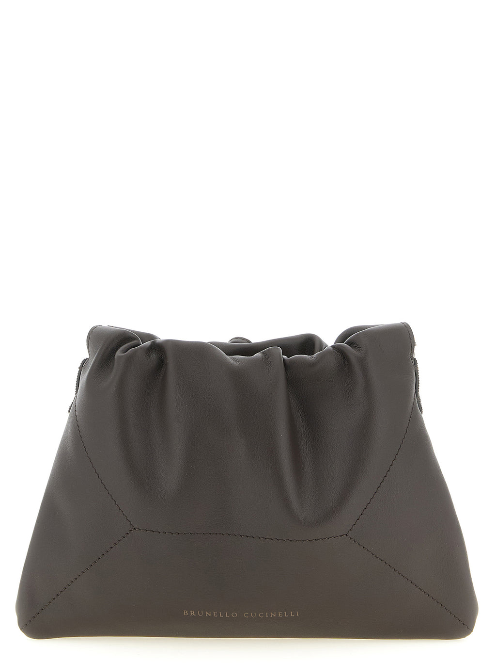 Braune Kalbsleder-Clutch