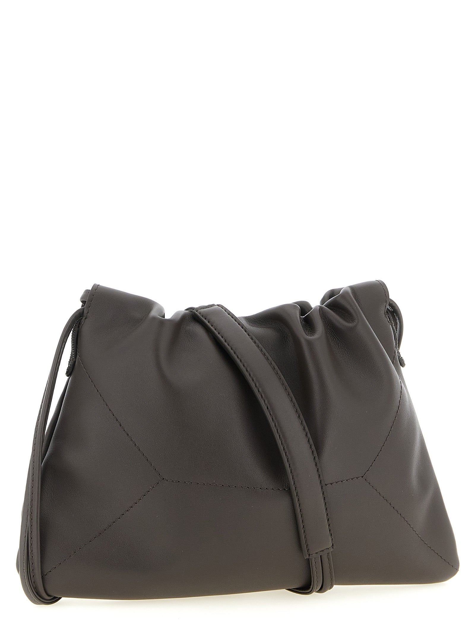 Braune Kalbsleder-Clutch