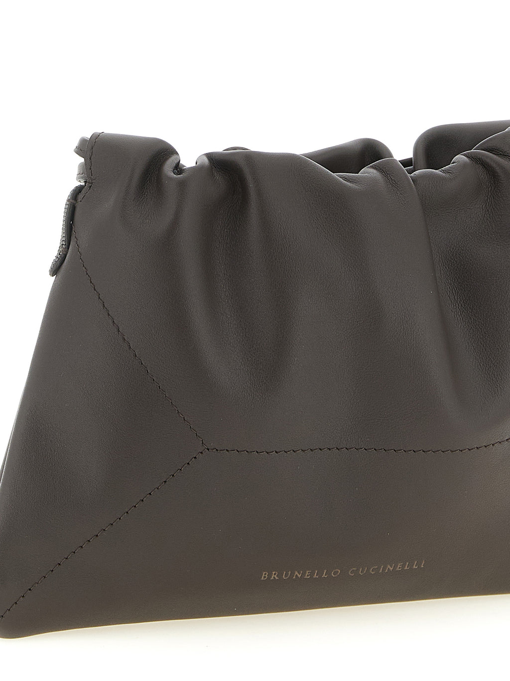 Braune Kalbsleder-Clutch