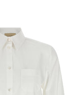 Weiße Baumwollbluse