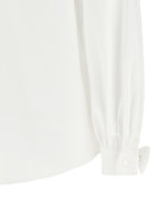 Weiße Baumwollbluse