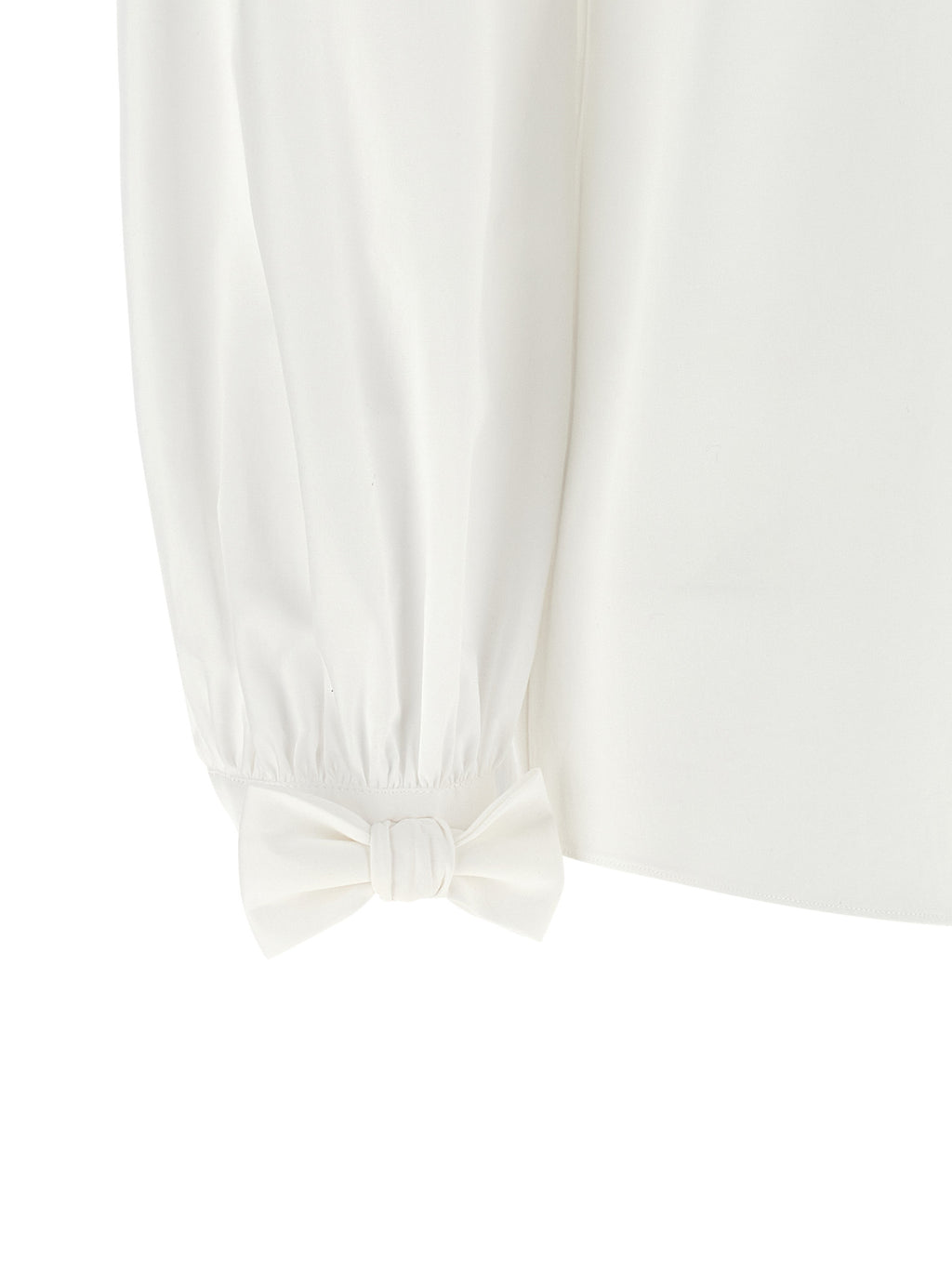 Weiße Baumwollbluse