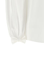 Weiße Baumwollbluse