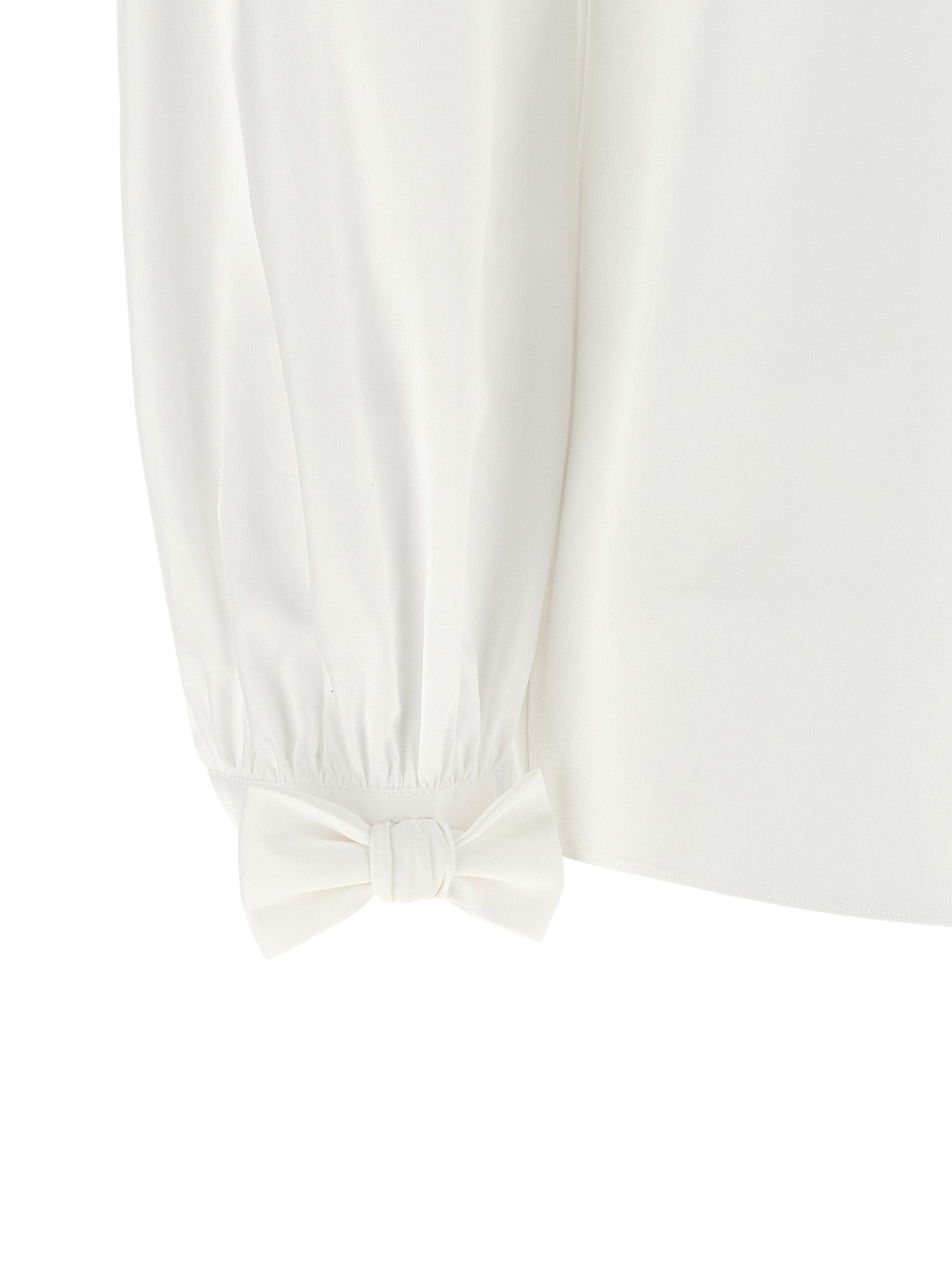 Weiße Baumwollbluse