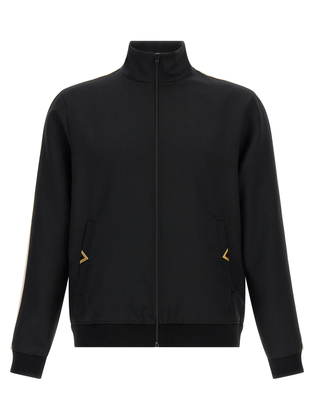 Schwarzer Polyester-Sweatshirt