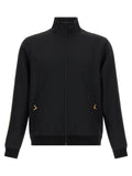 Schwarzer Polyester-Sweatshirt