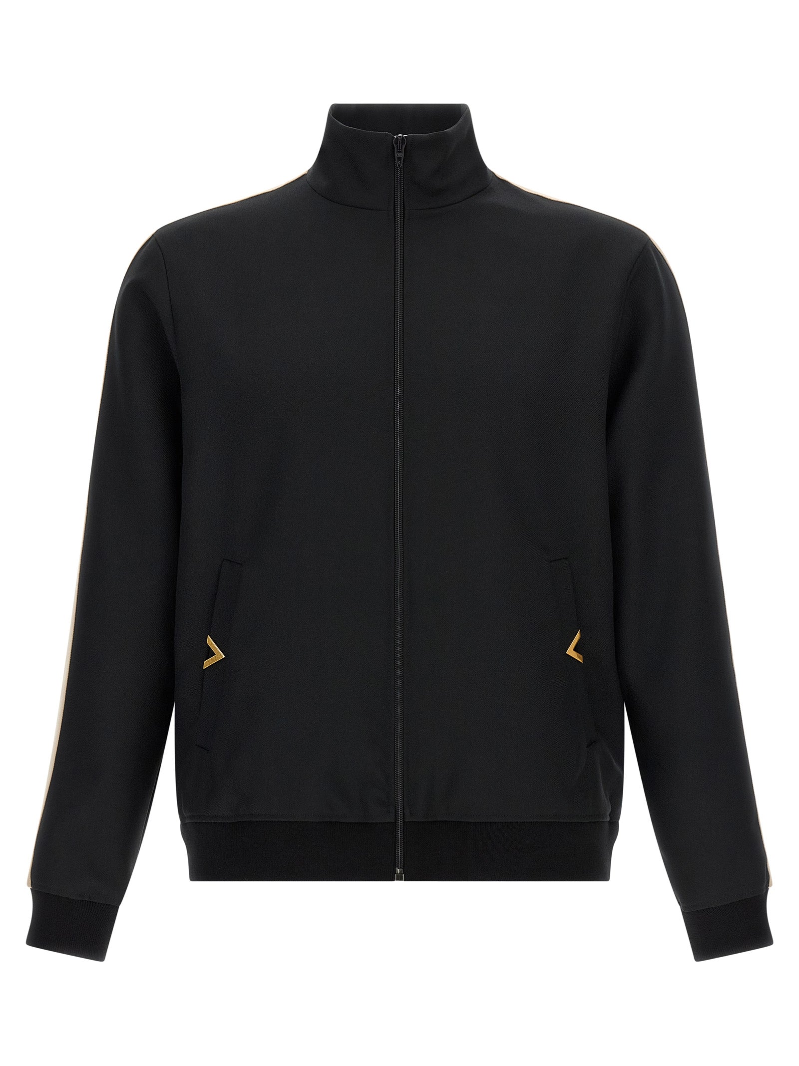 Schwarzer Polyester-Sweatshirt