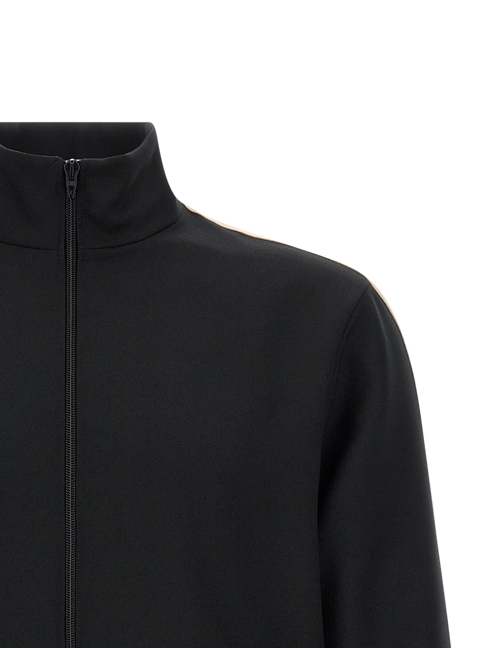 Schwarzer Polyester-Sweatshirt