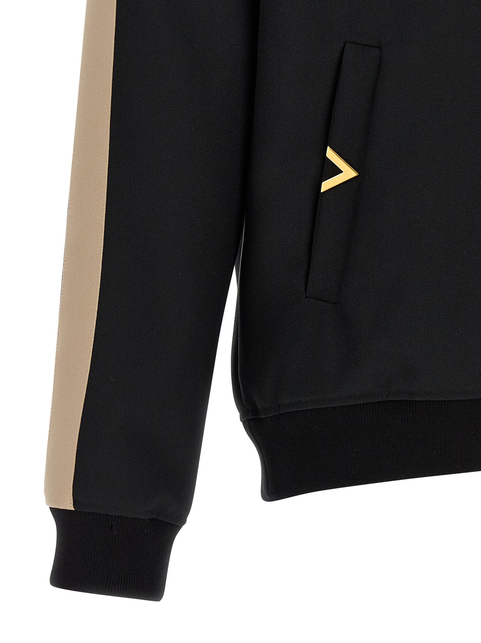 Schwarzer Polyester-Sweatshirt